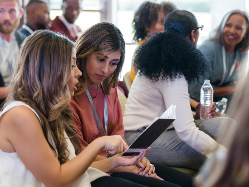 women at conference