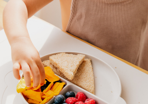 Toddler eating