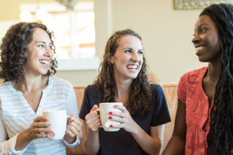group sitting having a conversation
