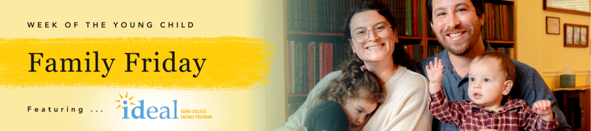 Family together in home